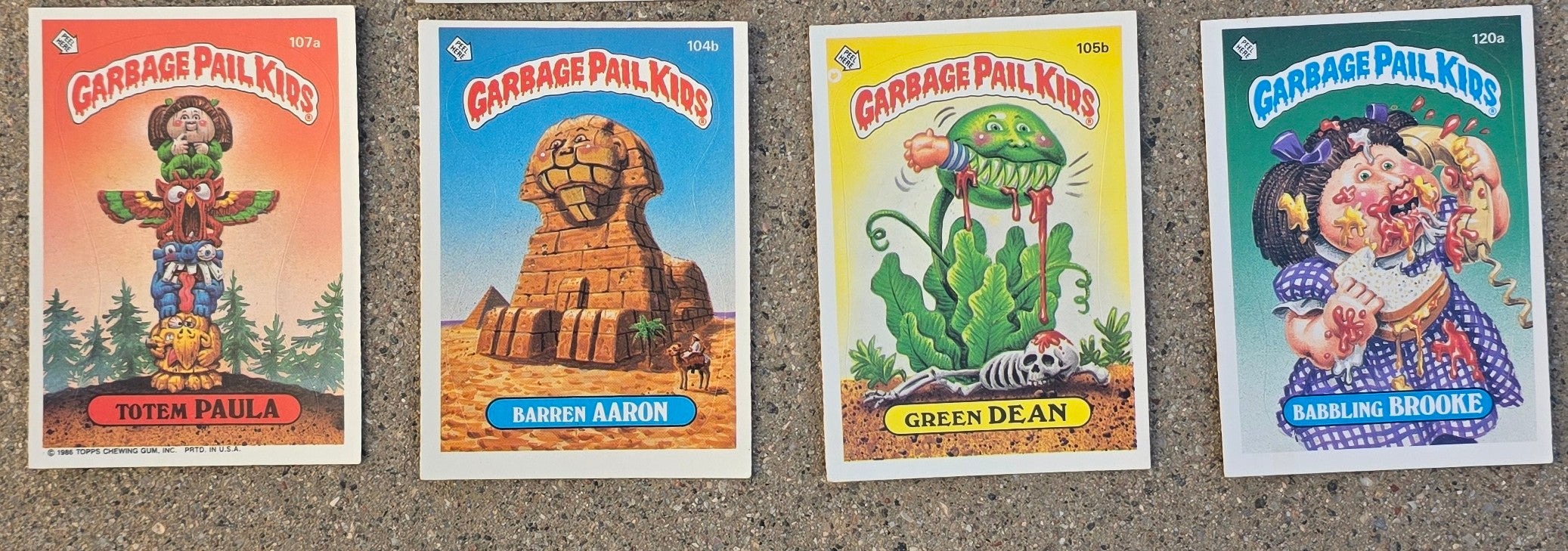 Vintage Garbage Pail Kids Card Lot (12) | Original 1980s Series | Classic Gross-Out Art