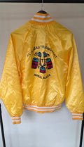 Vintage Mt. Juneau Trading Post Jacket Yellow Alaska Souvenir Made in USA XL