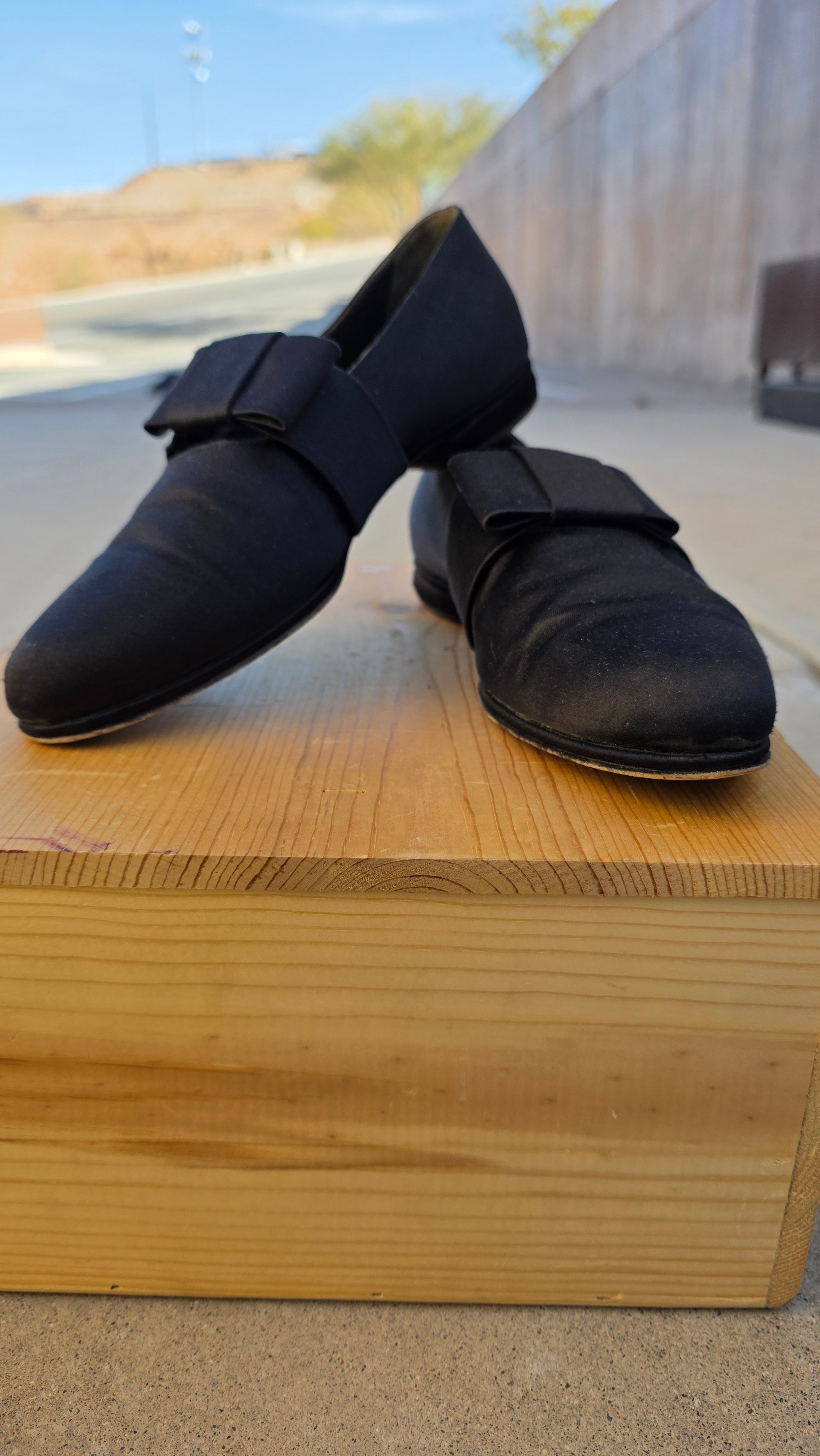 Vintage Giorgio Armani Black Strap Loafers | Minimalist Designer Flats | Made in Italy