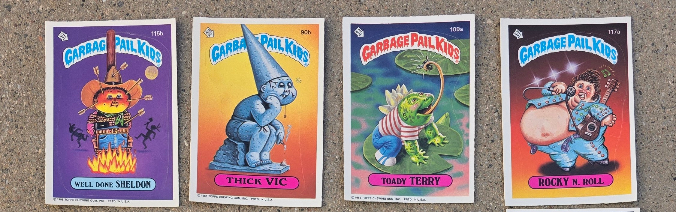 Vintage Garbage Pail Kids Card Lot (12) | Original 1980s Series | Classic Gross-Out Art