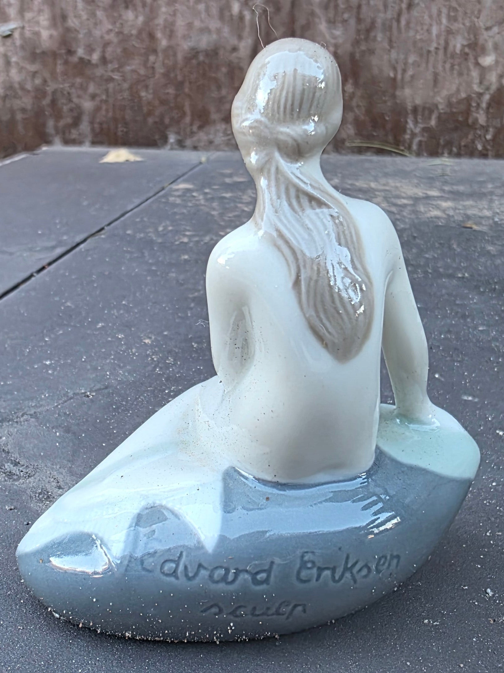 Vintage Edward Eriksen Danish Porcelain Nude Figure – Signed Scandinavian Art Sculpture