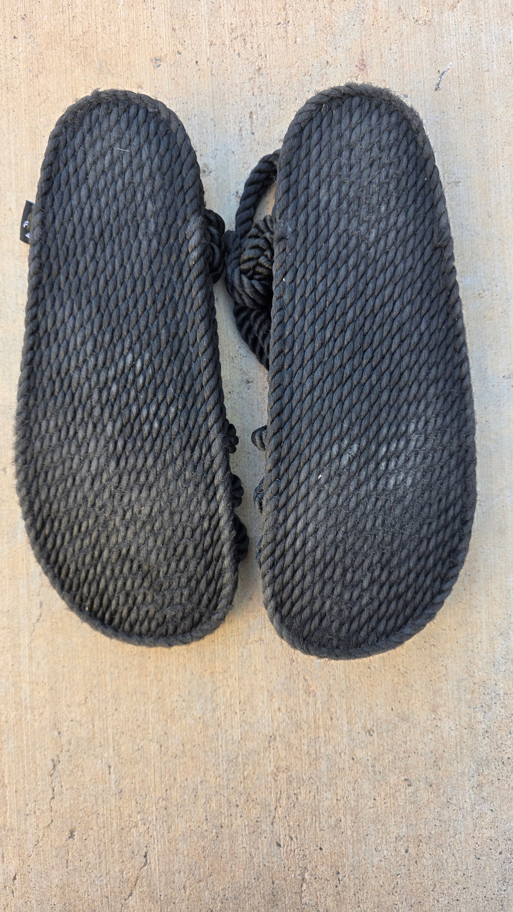 Nomadic State of Mind Black Rope Sandals – Handmade Desert Punk