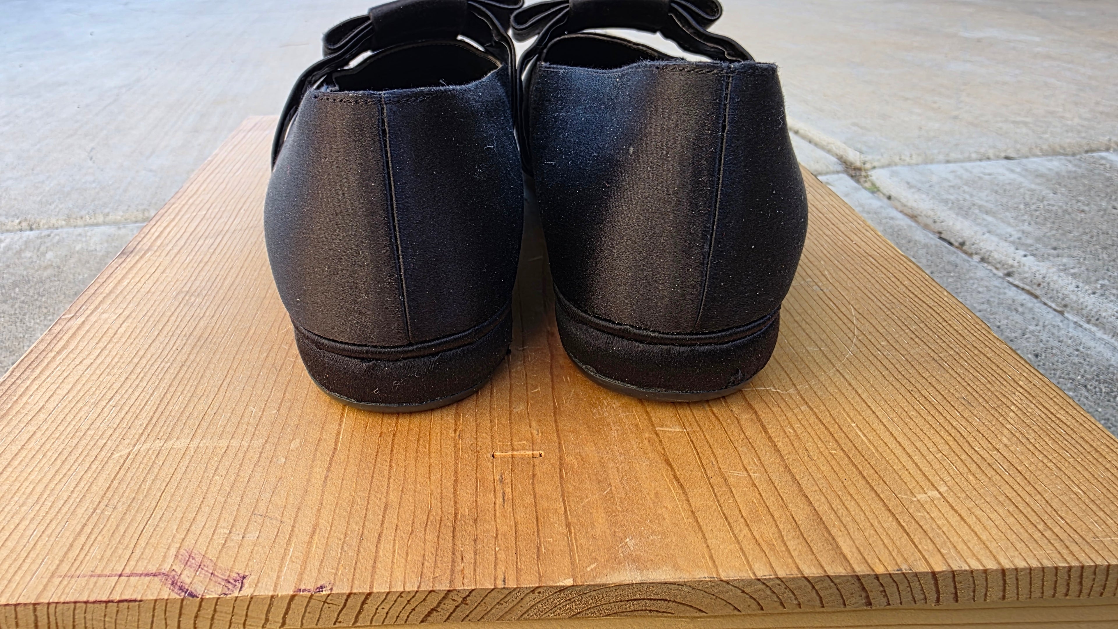 Vintage Giorgio Armani Black Strap Loafers | Minimalist Designer Flats | Made in Italy