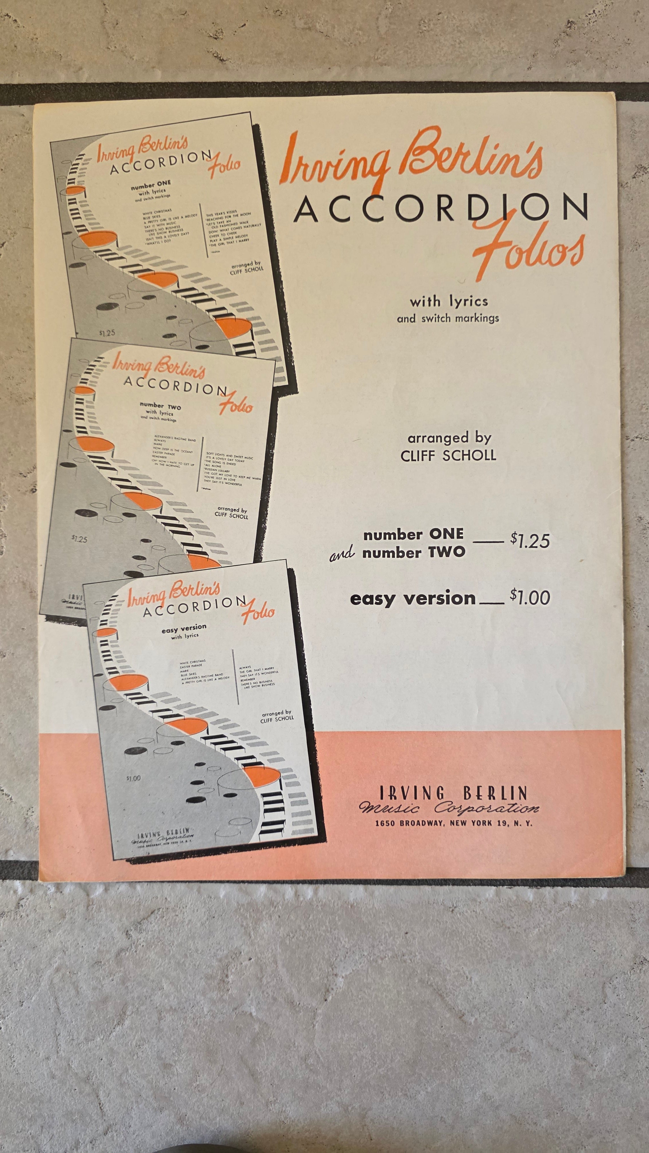 Vintage Set Sheet Music-If You Believe – There’s No Business Like Show Business & From Here To Eternity