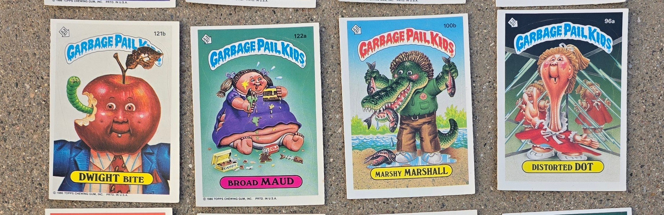 Vintage Garbage Pail Kids Card Lot (12) | Original 1980s Series | Classic Gross-Out Art
