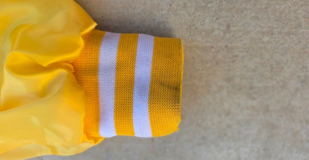 Vintage Mt. Juneau Trading Post Jacket Yellow Alaska Souvenir Made in USA XL