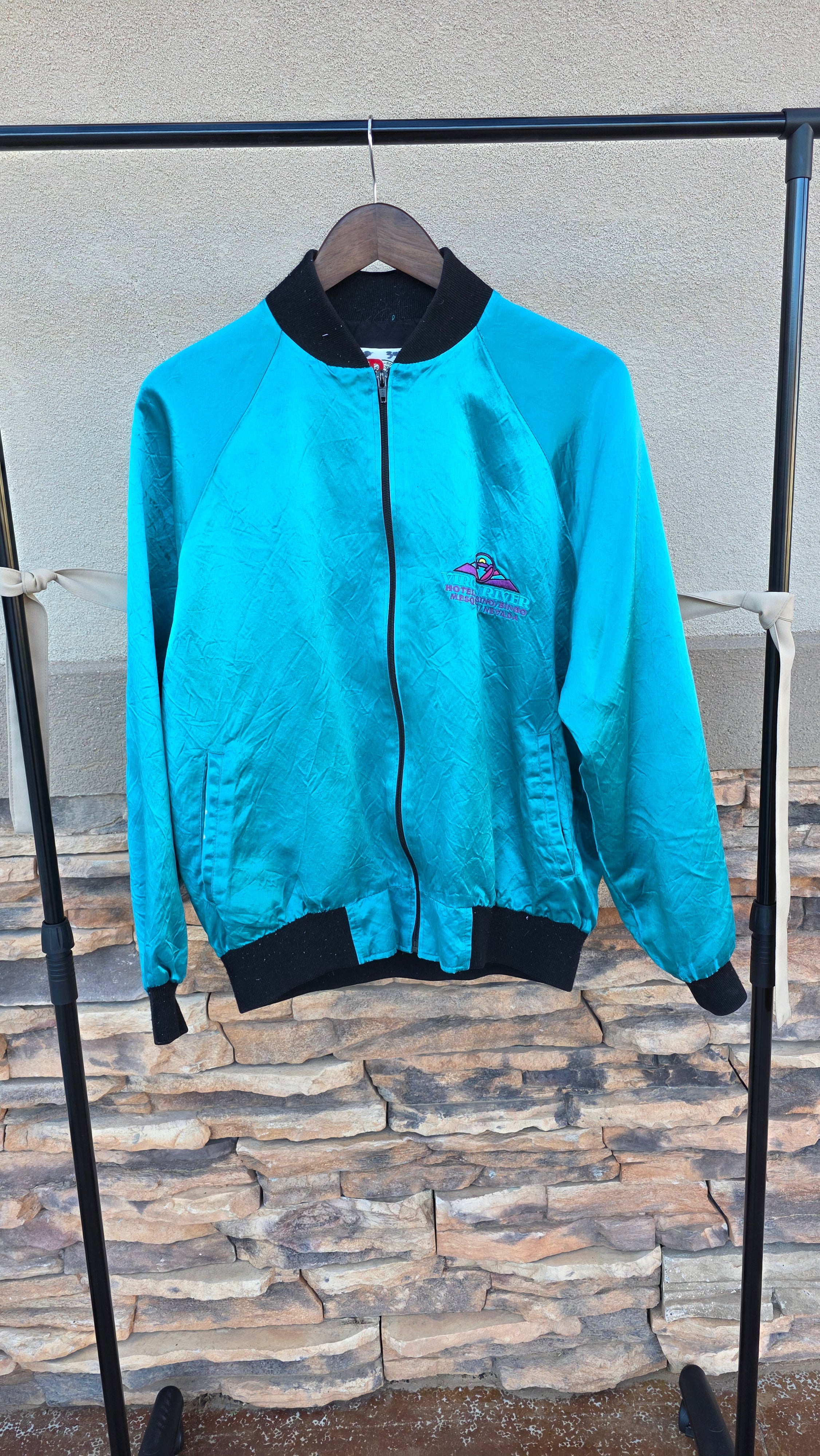 Vintage Virgin River Casino Bomber Jacket – Made in USA – Size M