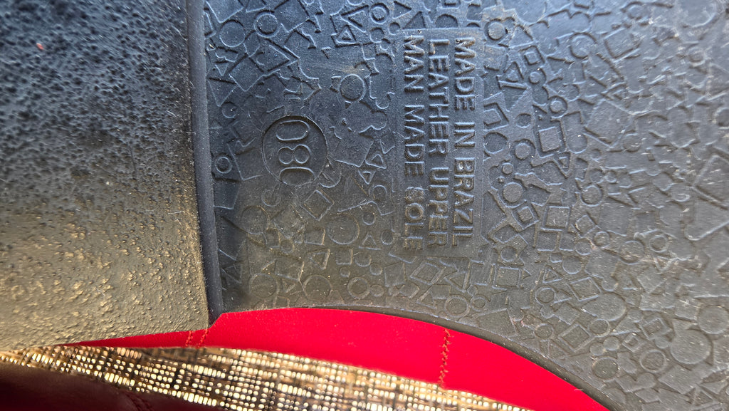 Vintage Red Leather Flats by Flings – Made in Brazil – Pointed Toe Women’s Shoes