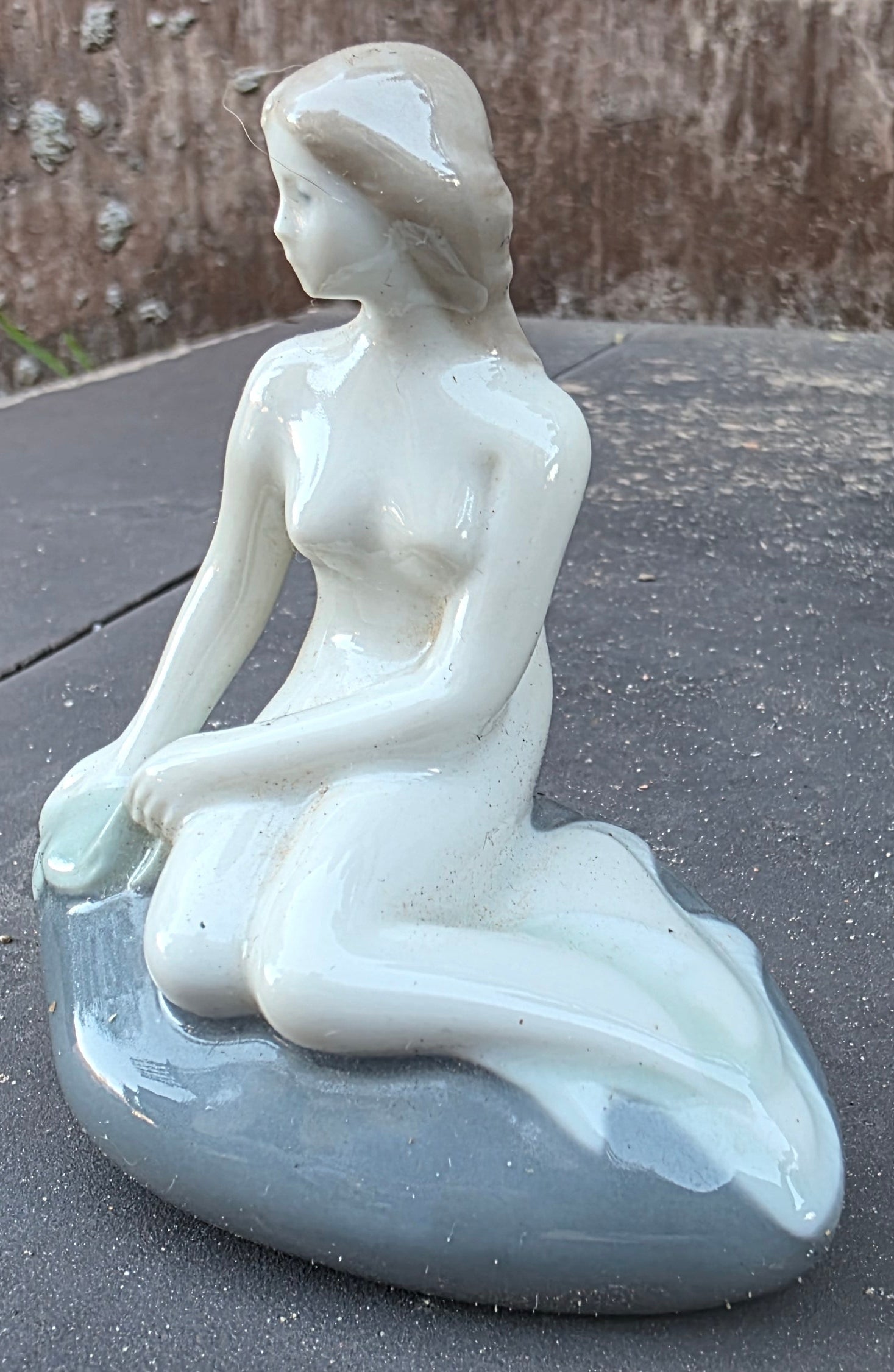 Vintage Edward Eriksen Danish Porcelain Nude Figure – Signed Scandinavian Art Sculpture