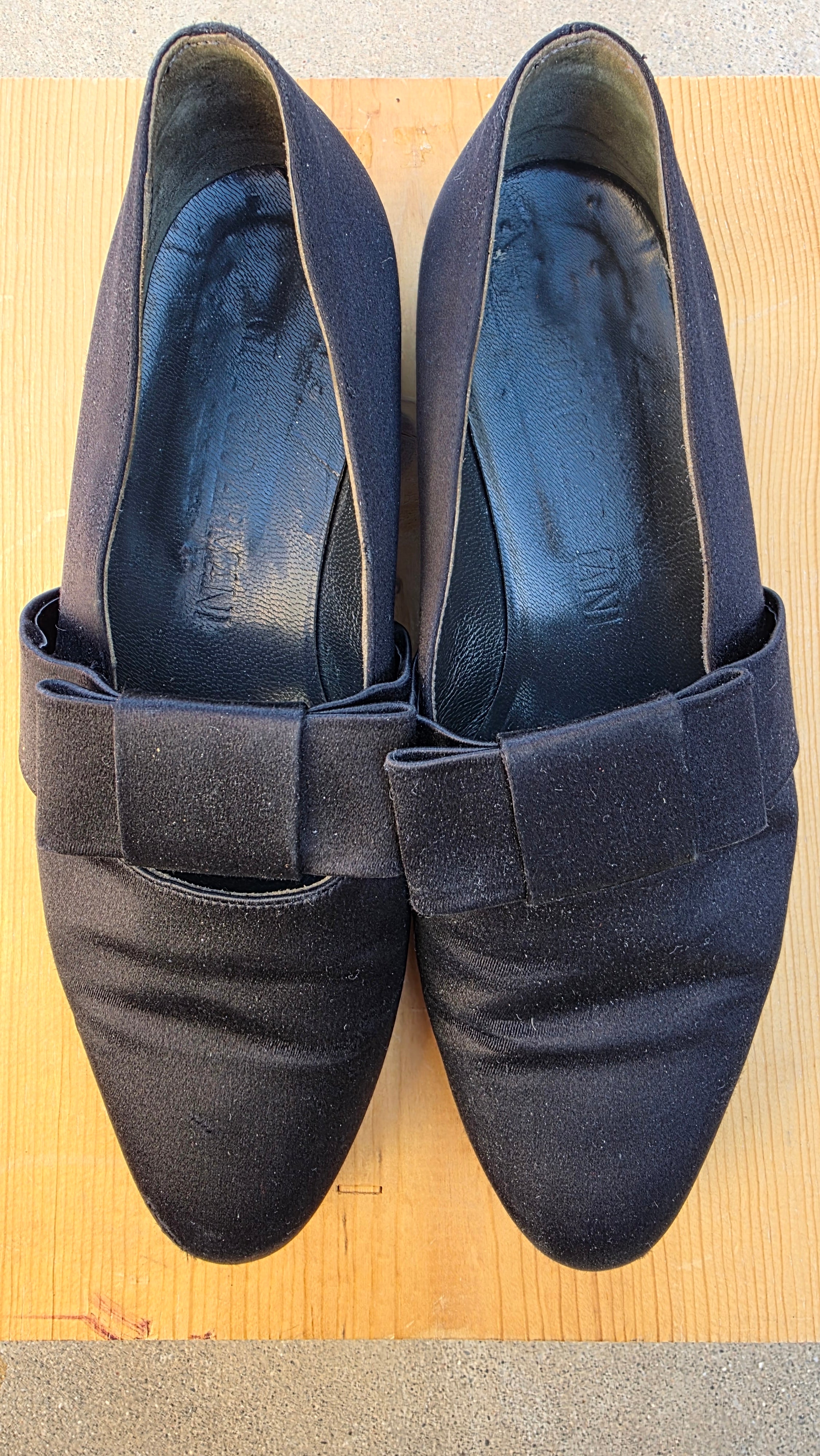 Vintage Giorgio Armani Black Strap Loafers | Minimalist Designer Flats | Made in Italy