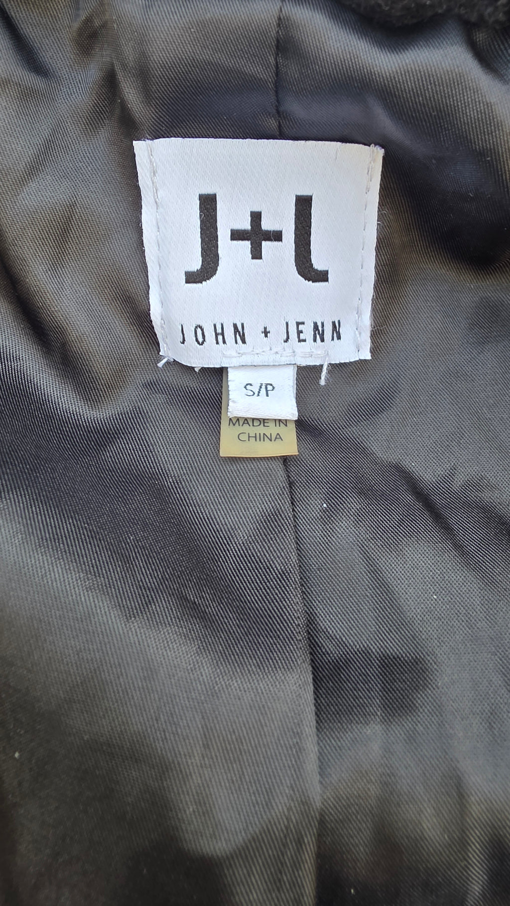 John + Jenn Black Shaggy Faux Fur Jacket – Textured Statement Coat (S)